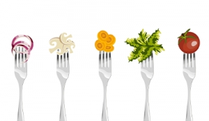 5 porzioni e 5 colori